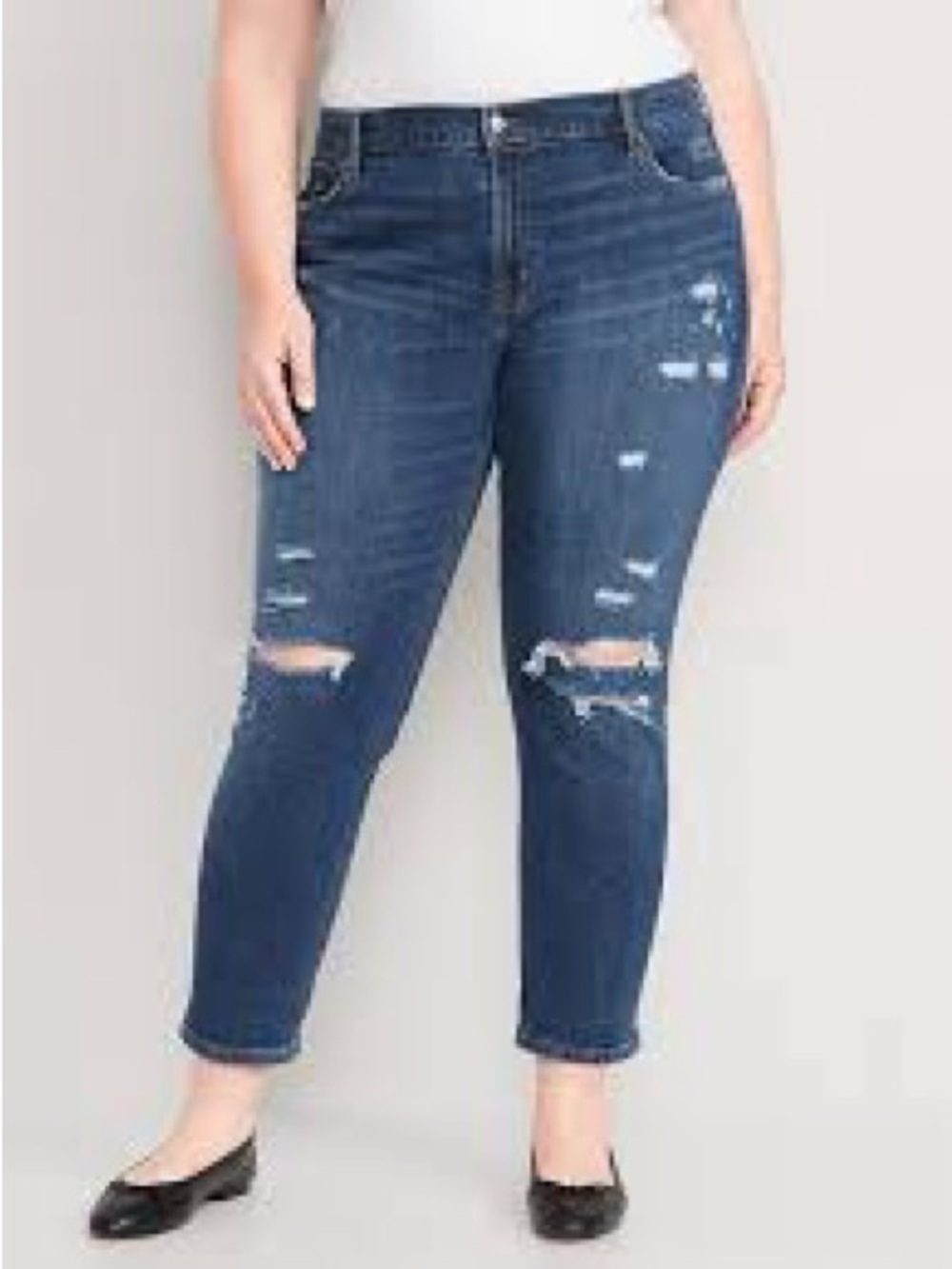 Old Navy Mid-Rise Boyfriend Straight Ripped Jeans Women’s 20